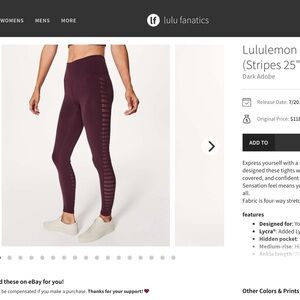 lululemon athletica Reveal Stripes 7/8